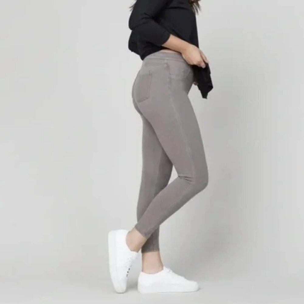 Spanx Gray Jean-ish Pull On Ankle Leggings